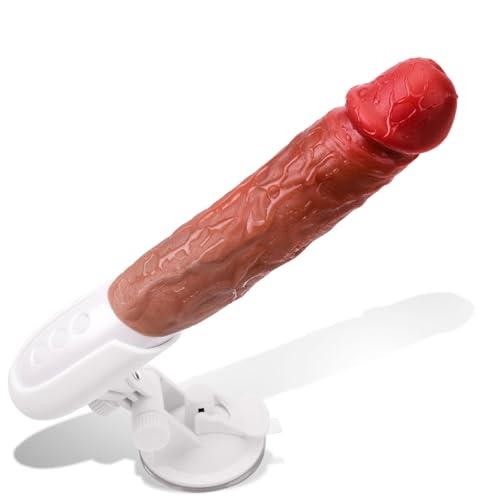 Fickmaschine-Dildo Maschine,Sex Spielzeug Für Die Frau,Sexspielzeug Für Frauen Solo,Leise Bohrmaschiene Vibratorensets Für Frauen(Dunkelbraune Farbe)