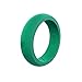 Qalo Women's Athletics Kettlebell Silicone Ring, Teal, Size 6
