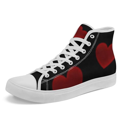 Trendy High-Top Canvas Sneakers for Teens, Girls & Boys Lightweight & Breathable Classic Casual Shoes for Streetwear