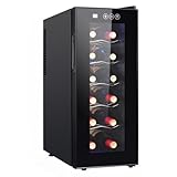 ワインセラー コンプレッサー式 ワインクーラー 省エネ 小型 家庭勤務用 ボトル 冷温庫 デザイン家電 家庭用 セラー コンプレッサー式 業務用 薄型 スリム ひとり暮らし 自宅用 部屋 静か 静音 (12本入り)