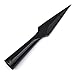 Armory Replicas - Hand Forged Blackened Iron Age Medieval Spear Head - High Carbon Steel Functional Lozenge Throwing Spearhead Attachment - Shaft Not Included