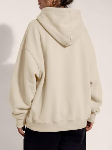 Image of Trendy Queen Women Oversized Hoodies Fall Outfits | Gentle Skin Feel, Aesthetic Drop Shoulder, Large Kangaroo Pocket, Seamless Daily Outfit Match