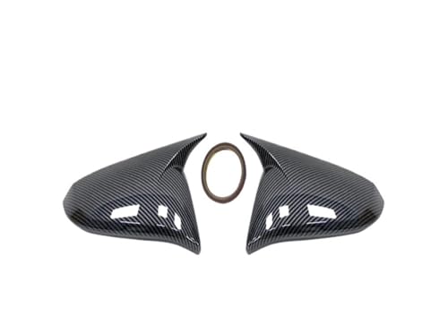 �ԗp�T�C�h�~���[�n�E�W���O �ɓK������RAV4 2013-2019 �������A�r���[�L���b�v �T�C�h�~���[�J�o�[ �E�B���O�L���b�v(Carbon fiber pattern)
