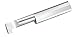 Micro 100 RRM-050-10 Grooving Tool - Retaining Ring, 0.51 mm Width, 1.24 mm Proj, 6 mm Min Bore Dia, 10 mm Max Bore Depth, 3 mm Offset, 6 mm Shank Dia, 57 mm OAL, Uncoated