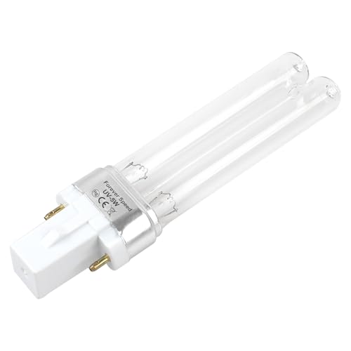 Forever Speed UVC Ersatzlampe, 5W G23 Ersatzröhre UV Leuchtmittel für UVC Desinfektionsgeräte sowie Abwasserfilter