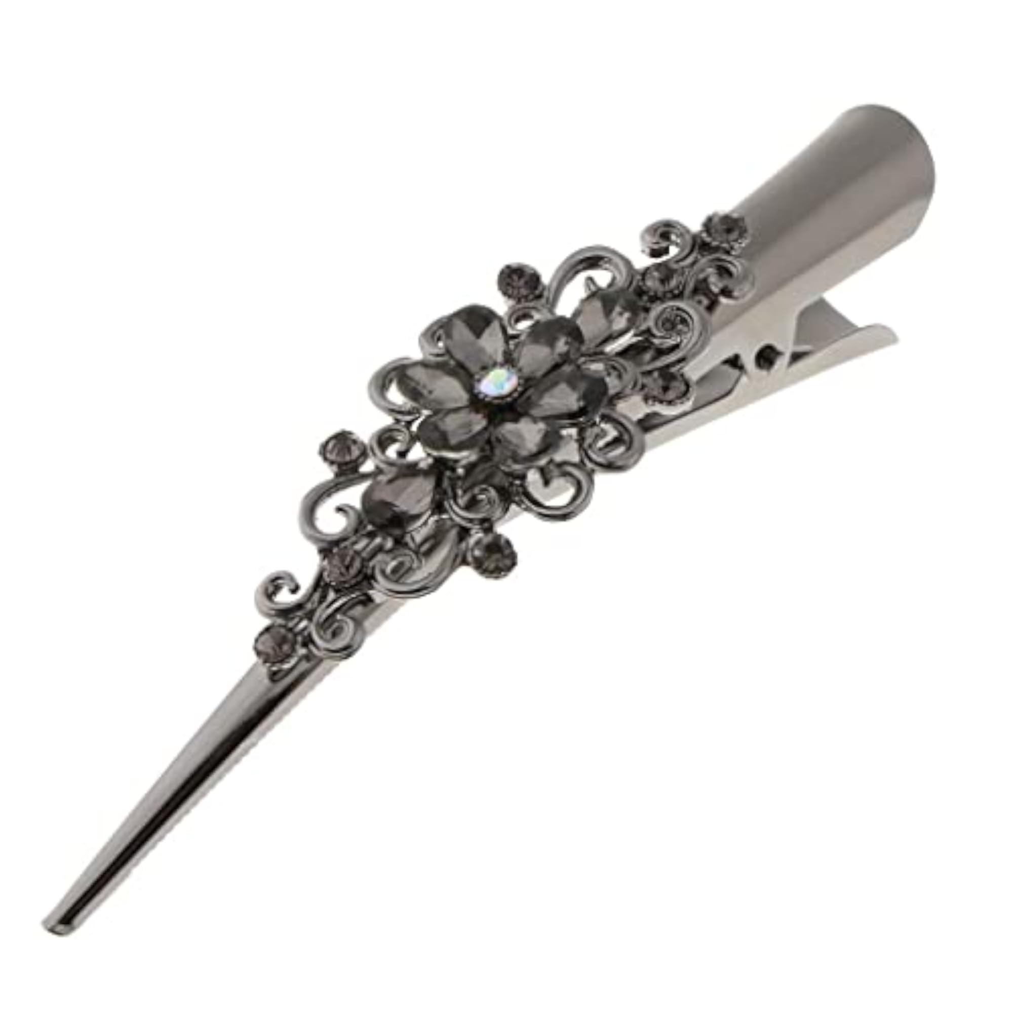 3pc Rhinestone Hair Alligator Clips Set for Women