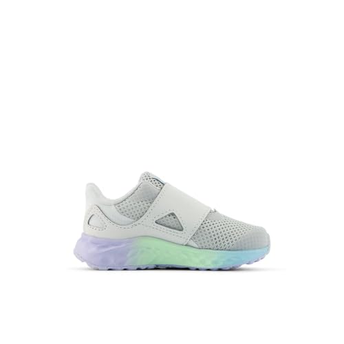 Image of New Balance Kid's Fresh Foam Arishi V4 Hook & Loop Running Shoe, Grey Matter /Daybreak, 2 Infant