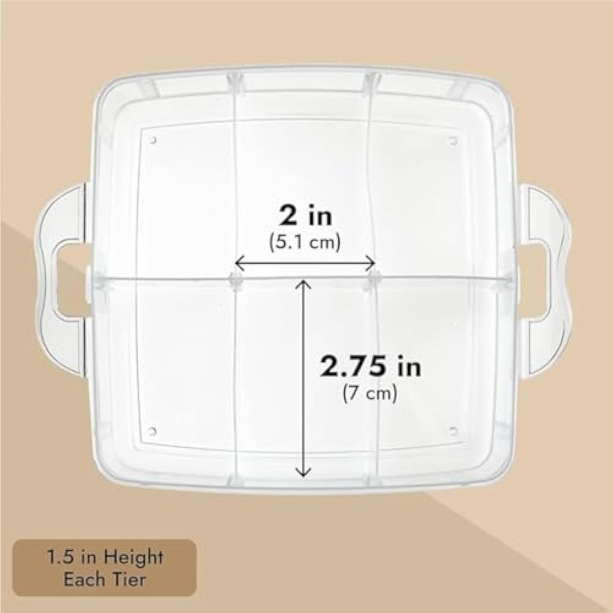 Plastic Jewellery Organiser Box for Earrings & Accessories