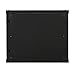 9U Professional Wall Mount Network Server Cabinet Enclosure 19-Inch Server Network Rack Meshed Door Low-Profile Black