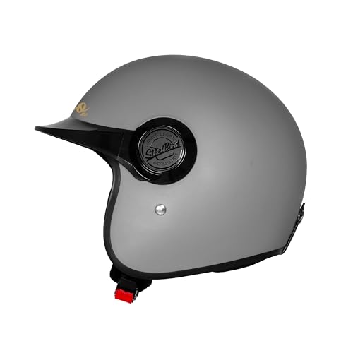 Image of Steelbird SBH 65 Retro 3.0 DOT and ISI Certified Open Face Helmet for Men and Women