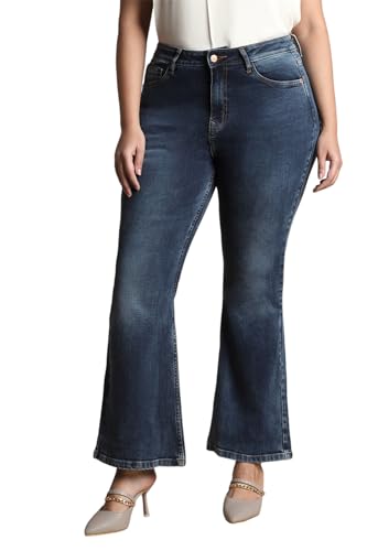Image of Allen Solly Women's High Rise Regular Fit Jeans
