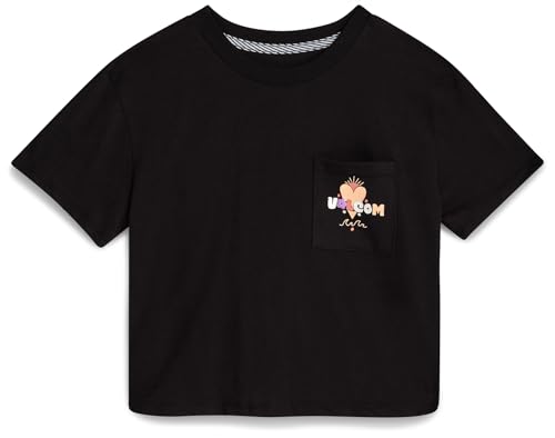Image of Volcom Girls Crop Top - Short Sleeve Cropped Girls T Shirts Crewneck Summer Tops (Size Runs Small Size Up Recommended)