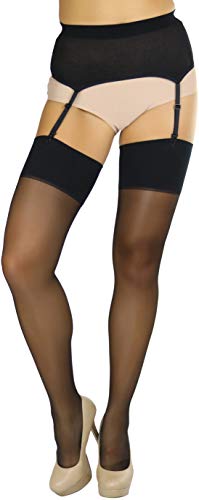 Image of ToBeInStyle Women's Suspender Pantyhose