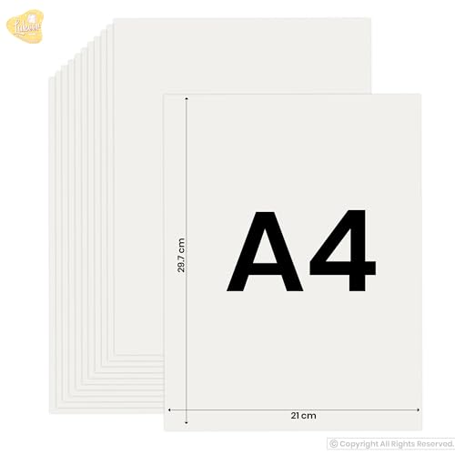 Image of Lakeer A4 Off White Paper /Sheets 140 GSM Thick Pack of 25 Sheets for Drawing, Art, Craft, Project Work
