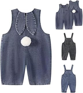 Toddler Baby Denim Overalls Boy Girl Suspender Pants Outfits Jean...