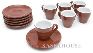 Italian Cafe Style Milano Espresso Cups - Set of 6