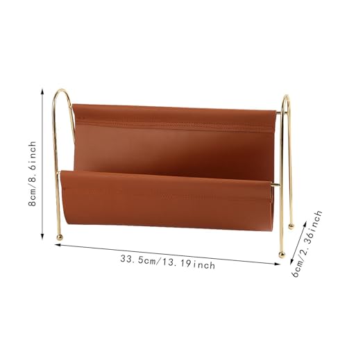 Ｂｅｓｇａ Rack de revistas para chão, armação de metal, multiuso, organizador de livros, cesta de armaze