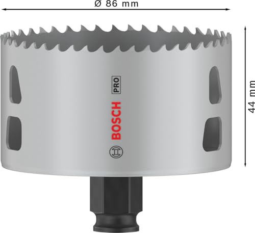 Bosch 1x PRO Multi Material Power Change Plus Hole Saw (for Softwood, Drywall, Ø 86 mm, Professional Accessory Rotary Drill/Drivers) - Image 2