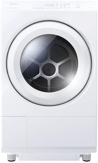 Toshiba ZABOON Drum Washing Machine and Dryer, Heat Pump Dehumidification, 60cm Wide, 12kg Wash Capacity, 7kg Dry Capacity, Right-Hand Opening (Hinge on Right), Ultra Fine Bubble, Model TW-127XM5R(W) [Includes 1 LR41H Battery] view 2