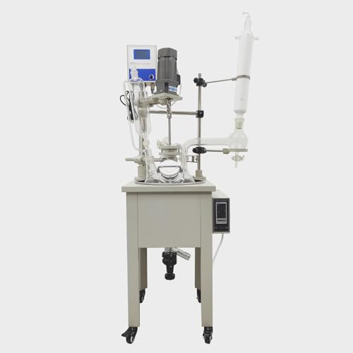 10L Single-Layer Glass Reactor with Heating & Stirring