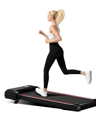 CURSOR FITNESS Treadmill with 9% Incline, Under Desk Walking Pad, 2.5HP Portable Walking Running...