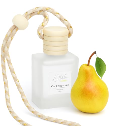 Image of D'Velas 40ml Car Fragrance Diffuser Set - Long-Lasting Upto 120 Days | Pear Bliss | No Paraben | Elegant 10ml Wooden Lid Bottle with 30ml Refill | Perfume Diffuser | Odor Eliminator for Car Interior