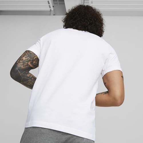 PUMA Herren Ess logo te T shirt, Puma White, XL EU – Ansicht 3