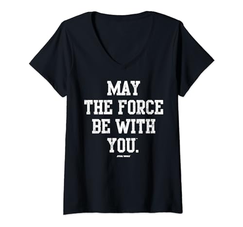 Star Wars T-shirt femme May The Force Be With You idéal pour un look casual