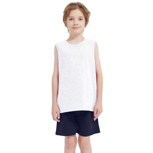 Image of 4 Pack Boys Toddler French Terry Cotton Shorts with Drawstring for Kids
