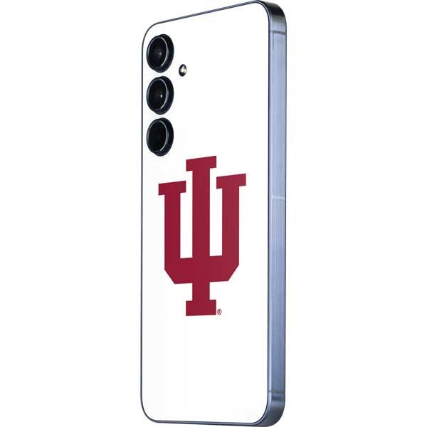 Skinit Decal Phone Skin Compatible with Galaxy A36 5G - Officially Licensed Indiana University IU Logo White Design
