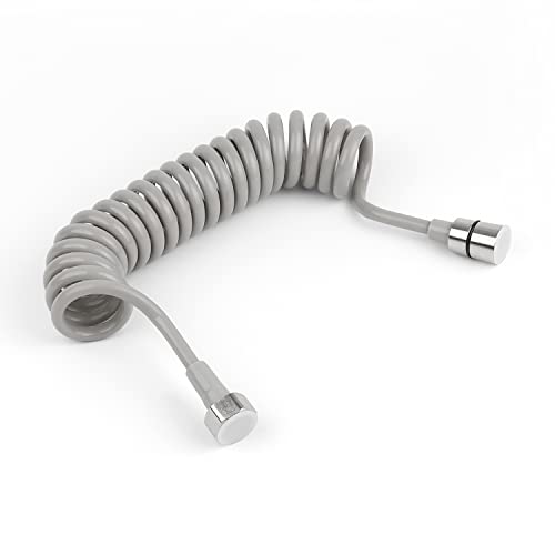 {Manguera Ducha 3 Metros Manguera 3 m Manguera de Ducha Telescópica, AMONENZ Manguera de Resorte de Baño, Conexión Inox Manguera Espiral, para Teleducha,...