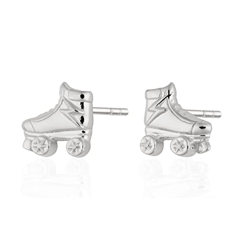 Lily Charmed - Pendientes de plata de ley 925, o pendientes de patinaje chapados en oro de 18 quilates, metal Cover