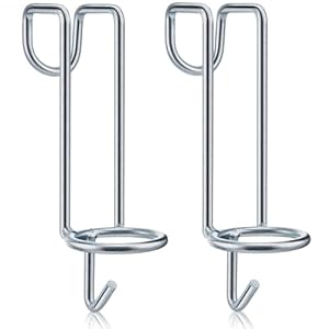 Hicarer 2 Pack Horse Water Bucket Hooks for Horses Portable Horse Bucket Hooks Removable Bucket Hangers Equestrian Horse Stall Accessories Livestock Supplies, over The Fence Hooks, Hang on Stall Walls