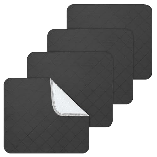 Waterproof Chair Pads for Incontinence, 4 Pack Reusable...