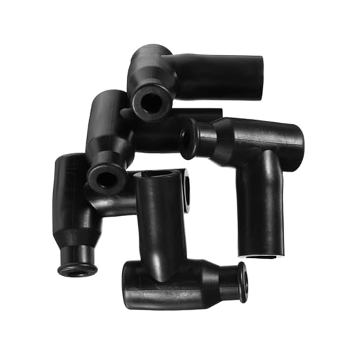 PRETYZOOM 5pcs Spark Plug Cap Black Rubber Connector Covers for Racing Atvs and Industrial Engines Heat Resistant Design for Reliable Performance and Easy Installation