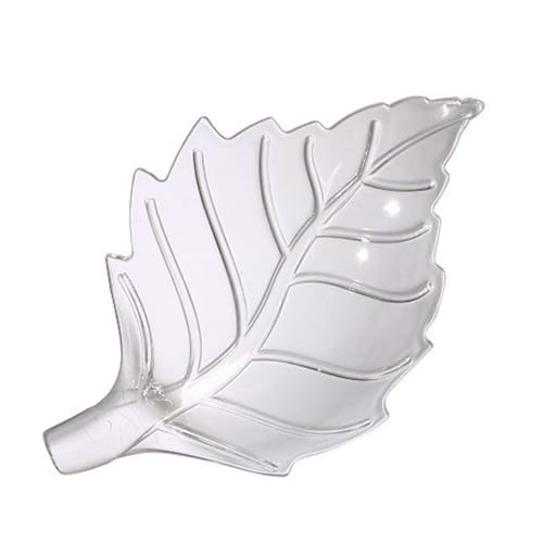 ZYHARUKO Plato de pesca con forma de acrílico, accesorios para peceras, camarones, cangrejos, contenedor de alimentos, bandeja transparente para acuarios, cuenco de alimentación de camarones acrílicos