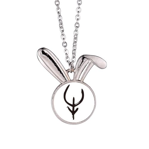 Pendentif lapin orné d'inscriptions chinois en finition soignée