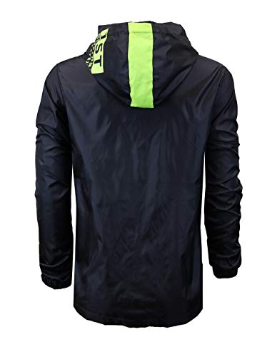 Image of Screenshotbrand Lightweight Hooded Water Resistant Windbreaker - Zip-up Fashion Map Print Rain Jacket