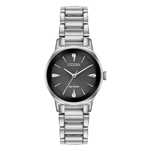 Montre femme Citizen EM0730-57E le cadeau idéal en acier inoxydable et cadran noir