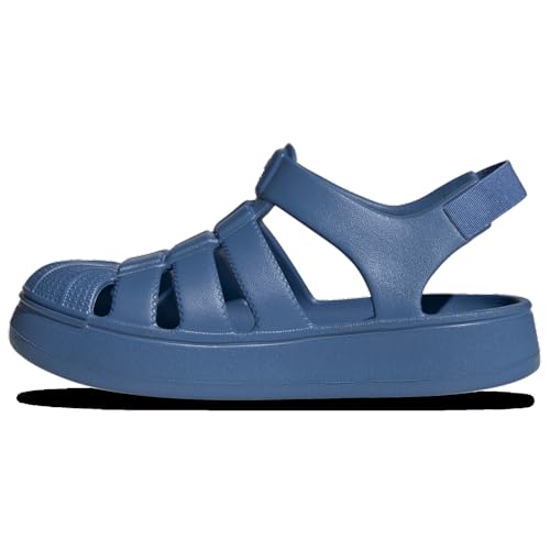Adidas Originals Superstar Sandal - Boys' Preschool (JI2800, Focus Blue/Focus Blue)2