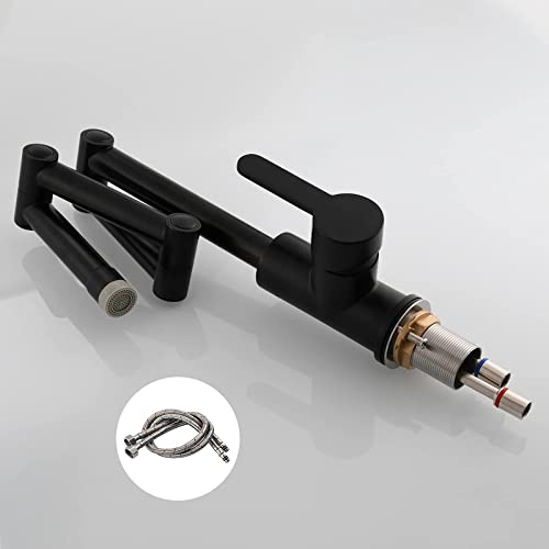 Robinet de cuisine pliable noir anti-blocage de fenêtre