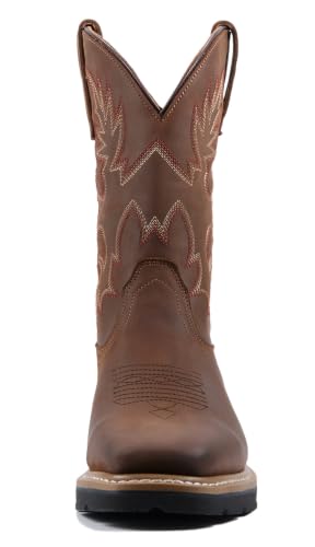 Image of SUREWAY Men's Waterproof Western Cowboy Boots-Soft /Steel Toe