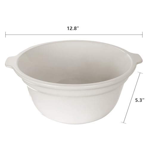 Tazón Cerámico Multiusos 5 QT Blanco Redondo miniatura 6