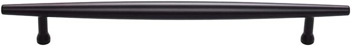 Top_Knobs Allendale Pull Color Flat Black 7 9/16 Length Lynwood Coll Contemporary Modern Minimal Handle Kitchen Drawer Cabinet Door Hardware Dresser Bathroom Metal Interior Home