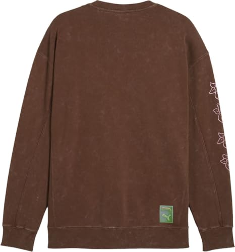 PUMA Mens Tmnt Relaxed Graphic Crew Neck Sweatshirt Casual - Black2