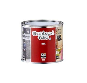 MagPaint Blackboard Paint - Red Chalkboard Paint - Premium Water Based - Suitable for Workplaces, Kitchens, Classrooms and Children's Bedrooms - 5m² Coverage, 0.5L