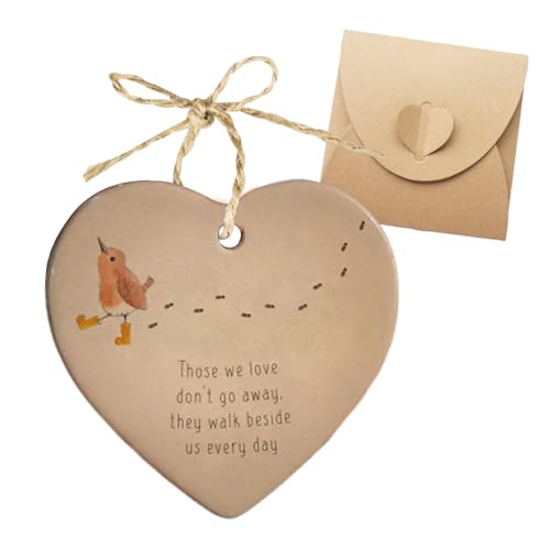 1PCS Grave Ornaments Set – Memorial Garden Ornaments, Robin Gifts with Kraft Paper Box – Grave Decorations & Gifts for Memorial