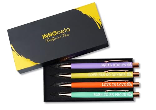 Stylos lesbienne et gay InnoBeta lot de 4 écriture nette anti-bavure pour vos notes