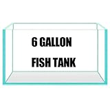 AQUA DAREN 6 Gallon Rimless Aquarium Fish Tank, Ultra-Clear Nano Glass Rectangular Fish Tank L15.7＂×W10.6＂×H9.8＂ Thickness 6mm Glass...