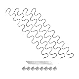 COOLHIYA 4sätze Z förmige Couch federkern Ersatzteile mit Clips für Möbel Sitzunterstützung Vielseitige Federkern Sofa Reparatur Einfache Montage für Polstermöbel und Relaxsessel
